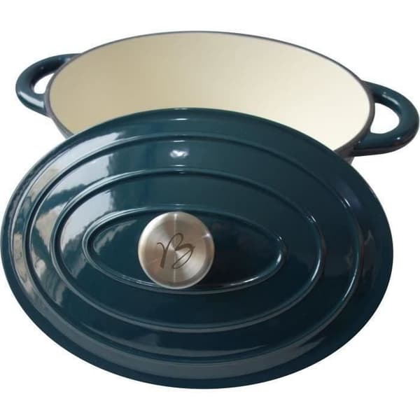 BAUMALU stegepande 30 cm - Oval form - Blågrøn