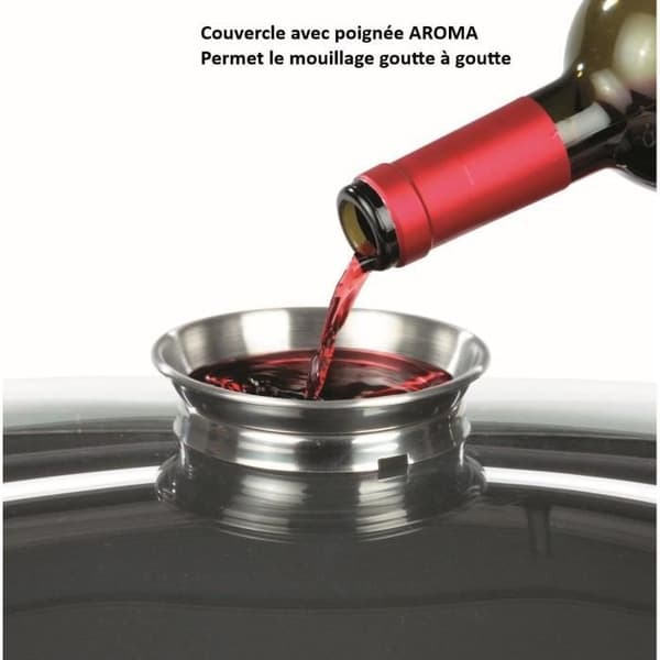 Aroma gryde med stegekurv - GSW - 414593 - Kulstofstål - 4 L / 32 cm - Alle kogeplader inklusive induktion