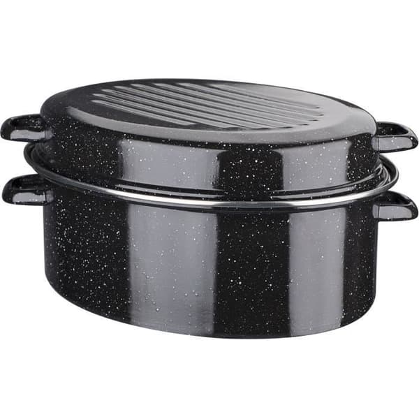 Emaljerad stålgryta - GSW - Daubiere Email - 32 cm - Oval - Induktion