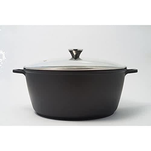 Høj slowcooker + glaslåg - 13,4 liter Ø 36 cm