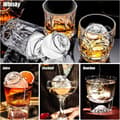 Miniatyrbild 6 av 8: Premium Silikon Isform – 3 Rosor & 3 Diamanter | Lättlossande Stora Iskuber för Whisky & Cocktails & Juice