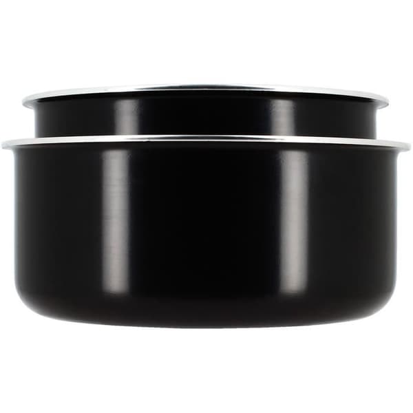 Kokkärlsset - Induktion - MENASTYL - 6020437 - Non-stick aluminium - 5 delar - Avtagbart handtag - Svart