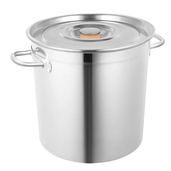 35L Rostfritt Stål Gryta, Hållbar Konstruktion, Lätt att Rengöra,Silver