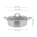 Miniatyrbillede 2 af 2: Rustfrit Stål Delt Hot Pot, Dobbelt Smagsdesign, Induktionskompatibel,30CM