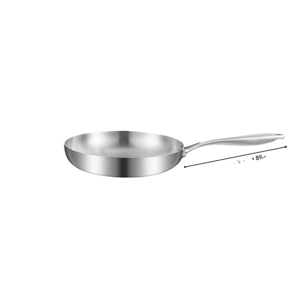 Rustfrit Stål Stegepande, Non-Stick Overflade, Alsidig Kompatibilitet,28cm, Som billedet