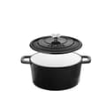 Pikkukuva 1 / 2: Velaze Dutch Oven, 6 QT kapasiteetti, ympäristöystävällinen valurauta,MUSTA, 5L