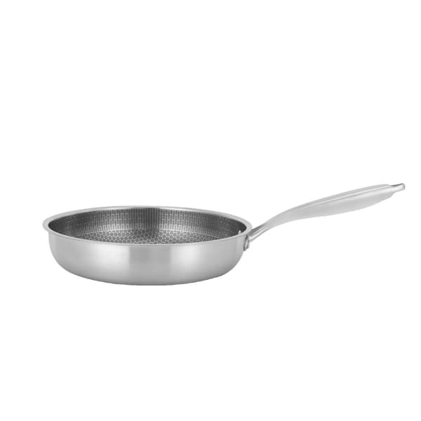 Pannukäyttöön sopiva paistinpannu, 410 ruostumatonta terästä, kevyt muotoilu, tasainen kuumennus,28CM