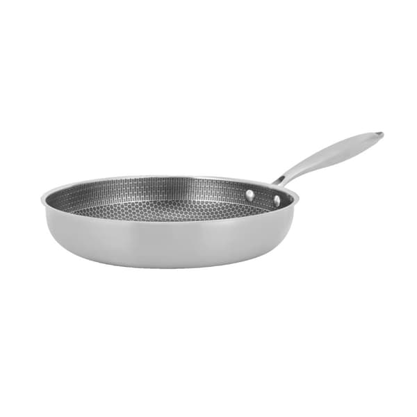 Pannukäyttöön sopiva paistinpannu, 410 ruostumatonta terästä, kevyt muotoilu, tasainen kuumennus,32CM