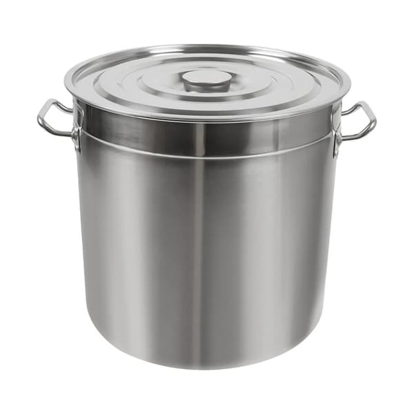 Stort rostfritt stålspann, mångsidig för matlagning, flera kapacitetsalternativ,Silver, 70L