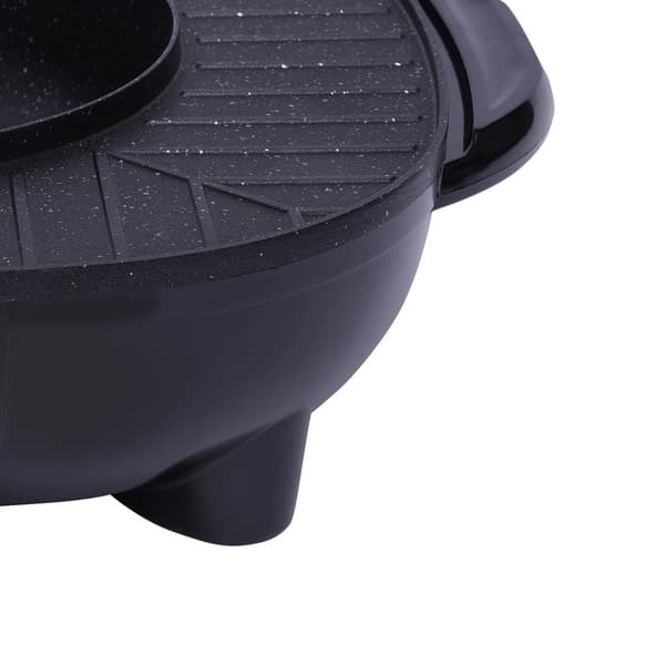 Elektrisk Saucepande og Grill, 2000W Effekt, Non-Stick Belægning, Ideel til 5-6 Personer