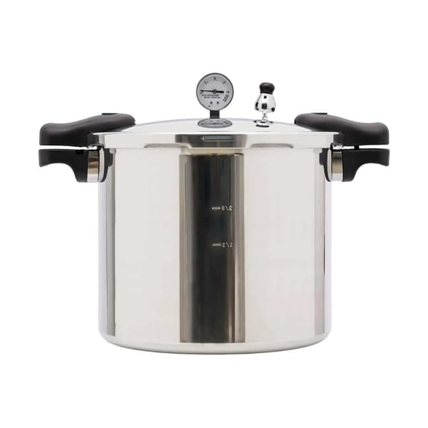Trykkoger, 22L kapacitet, konstruktion i aluminiumlegering, sikkerhedsfunktioner,32cm, Sølv