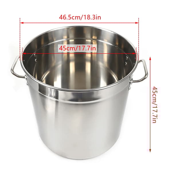 Rostfritt stål gryta, stora kapacitetsalternativ, termisk isoleringsfunktioner,70 liter