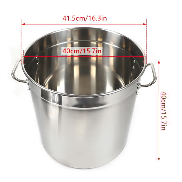 Rostfritt stål gryta, stora kapacitetsalternativ, termisk isoleringsfunktioner,50 liter