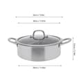 Miniatyrbillede 2 af 2: Hot Pot Gryde, 304 Rustfrit Stål, 32 cm Diameter,Sølv