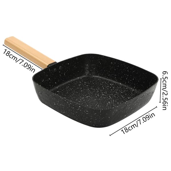 Kvadratisk Non-stick Stegepande, Egnet til Induktionskogeplader, Maksimal Temperatur 250°C