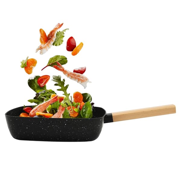 Kvadratisk Non-stick Stegepande, Egnet til Induktionskogeplader, Maksimal Temperatur 250°C