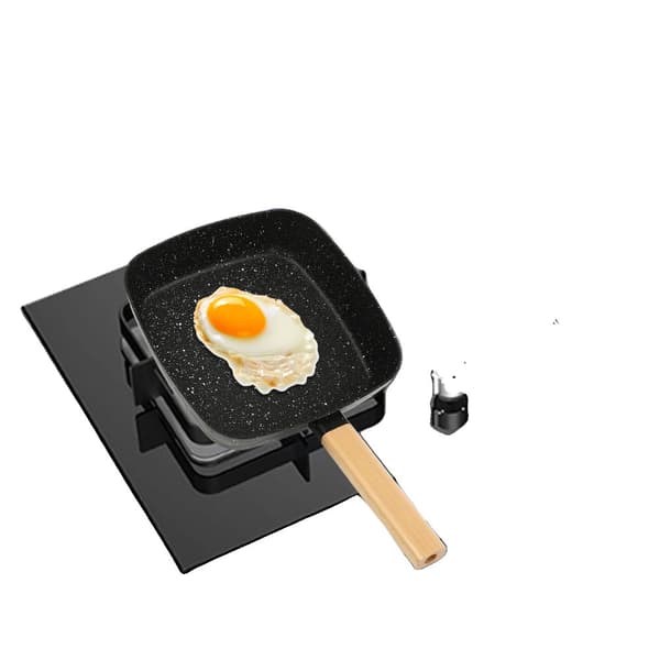 Kvadratisk Non-stick Stegepande, Egnet til Induktionskogeplader, Maksimal Temperatur 250°C