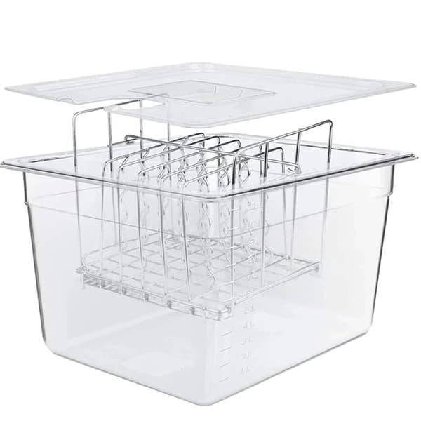 Sous Vide -teline, kestävä 304 ruostumaton teräs, sopii 11L astioihin, upotussyklistin yhteensopiva,Hylly N 11L Säiliö