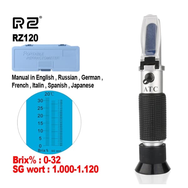 Refraktometer alkohol / Sukkerinnehold