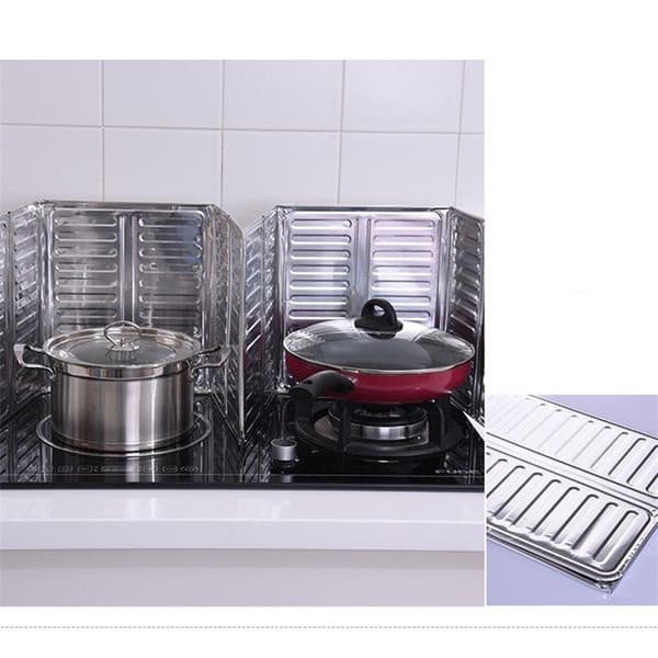 Skvettbeskytter for komfyren - Aluminium 2-pk