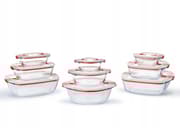 9-delt sæt - Kog varme Pyrex pander