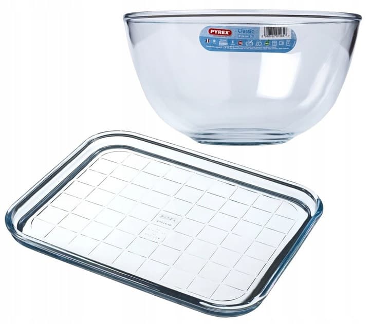 Set: Skål 3L + Pyrex bakpanna
