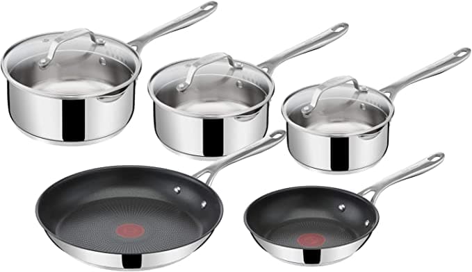 Tefal E304S544 Jamie Oliver, 5st set, kokkärl i rostfritt stål