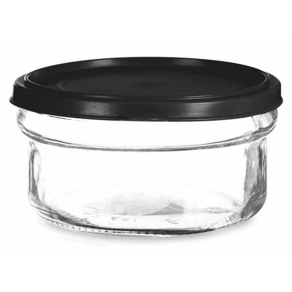 Musta läpinäkyvä muovilasi ruokalaatikko 12 x 6 x 12 cm 415 ml - Käytännöllinen ja tyylikäs säilytysruokaasi varten.