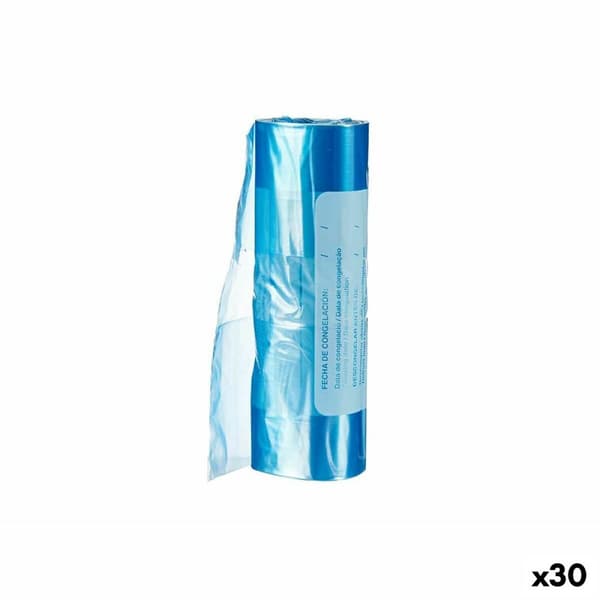 Blå Polyethylen Frysepose 22 x 35 cm - 30 stk - Holdbare fryseposer til opbevaring af fødevarer. Beskyt din mad med disse poser.