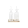 Miniatyrbillede 1 af 3: Olie og Eddike Sæt DKD Home Decor 250 ml Naturlig Transparent Akacietræ Borosilikatglas - Praktisk Køkkenudstyr