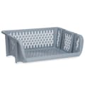 Pikkukuva 2 / 2: Harmaa polypropeeni vihannesteline (30 x 13,5 x 38,7 cm) - 24 kpl - Kestävä ja käytännöllinen vihannesten säilytykseen.