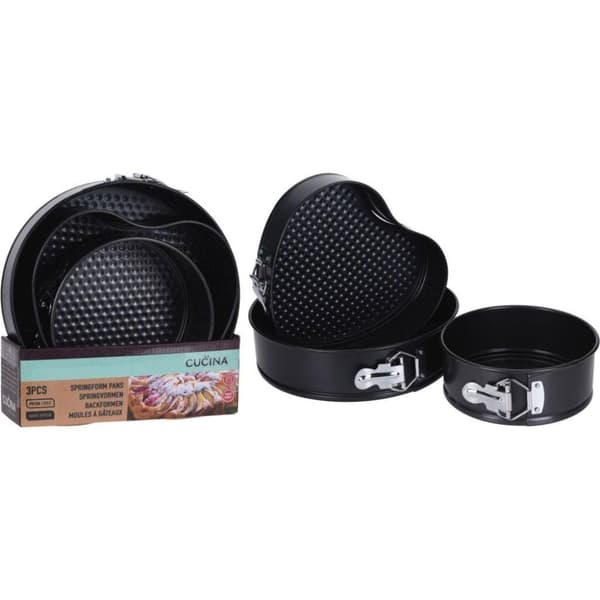 La Cucina Springform Pan Set 3-delt sort