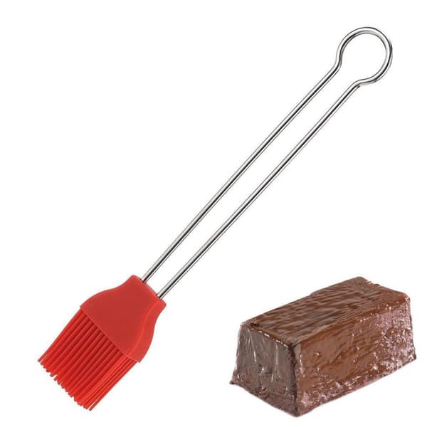Westmark Silikone Bagebørste 20 cm Rustfrit Stål/Rød