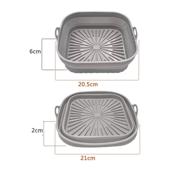 Silikonbricka till AirFryer - Fyrkantig 20,5cm