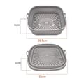 Miniatyrbilde 3 av 4: Sammenleggbart Silikonbrett for Airfryer – 20,5 x 21 cm | Enkelt å Rengjøre