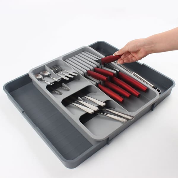 Justerbar Bestick & Knivlåda 40 x 29,5-56 x 5,5cm