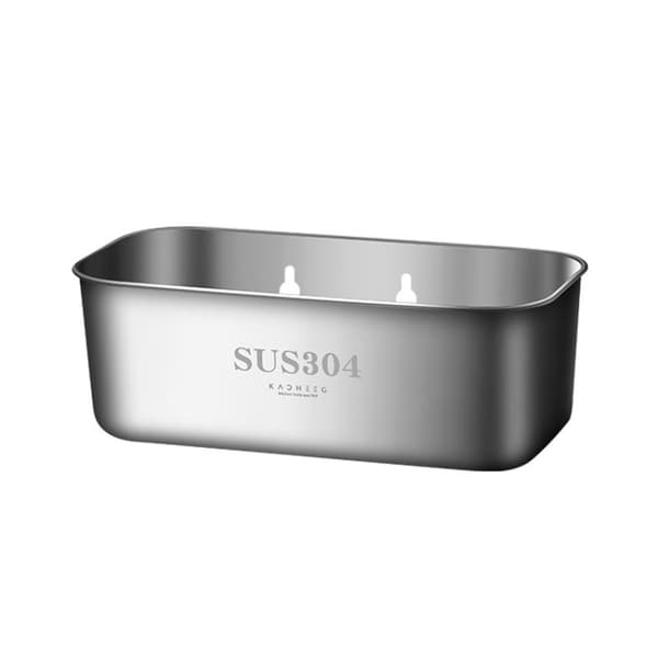Ruostumattomasta teräksestä valmistettu viemärikaukalo tiskialtaaseen - 26 x 9cm