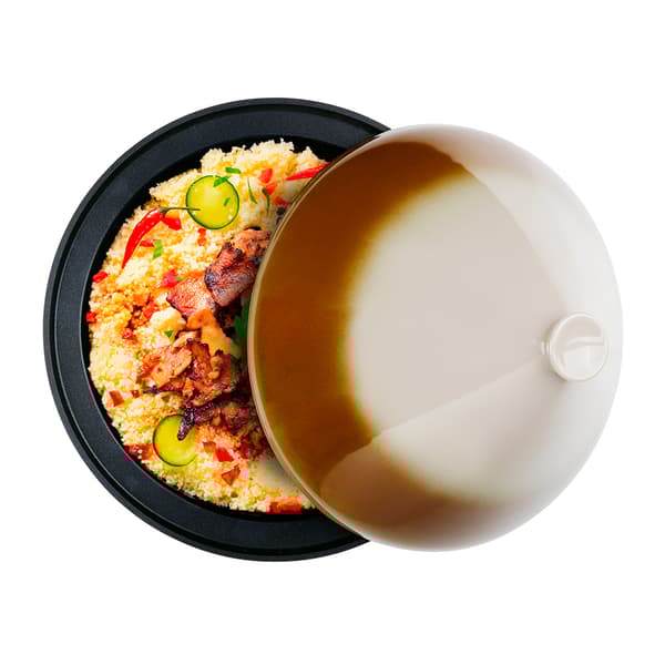 Tajine / tagine-panna med keramiskt lock, 2,5 liter och 30 cm diameter