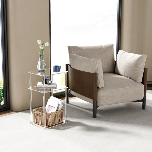 Hylde med 3 niveauer - Transparent plast