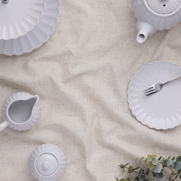 PK-Luxe vit sockerskål + mjölkkanna set