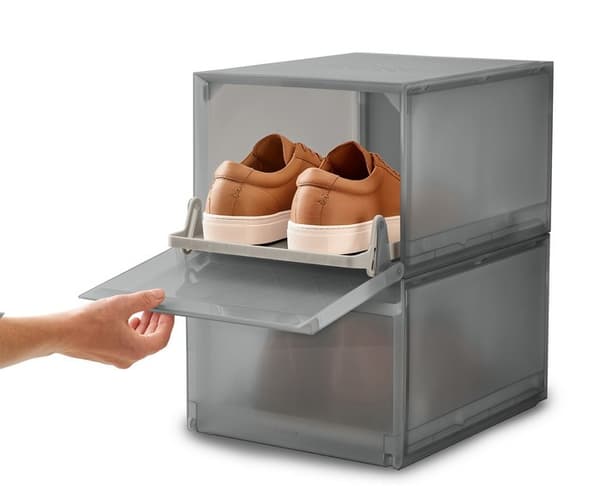 JJ-Sæt skoæsker 2 stk. ShoeCasePremium grå