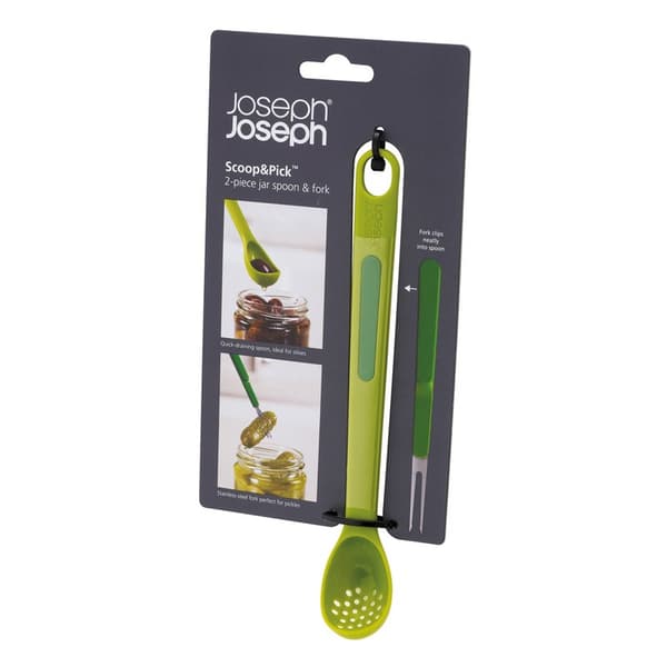 JJ-Scoop&Pick välipalatyökalusetti, vihreä