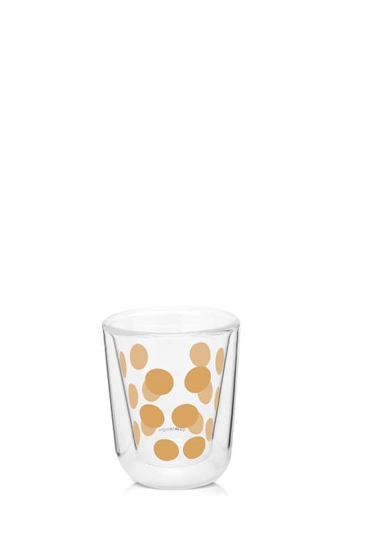Zak!-Sæt med 2 glas 75ml med skeer, guld