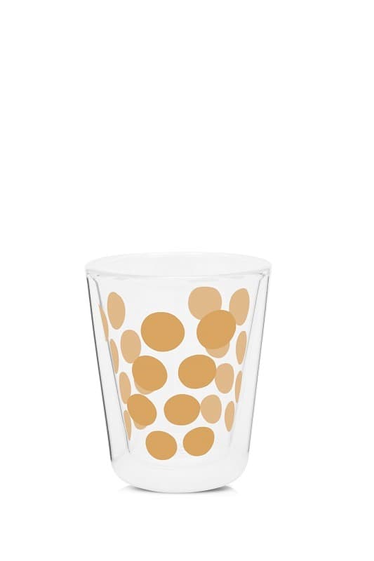 Zak!-Setti 2 lasia 200ml ja lusikat, kultaa