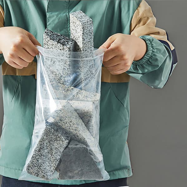 Forseglbare PE-plastposer med lynlås i megastørrelse 60x40 cm - 100 stk