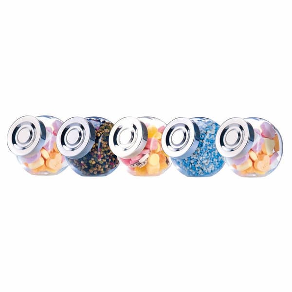 Förvaringsburkar 200ml med tättslutande lock 5-pack