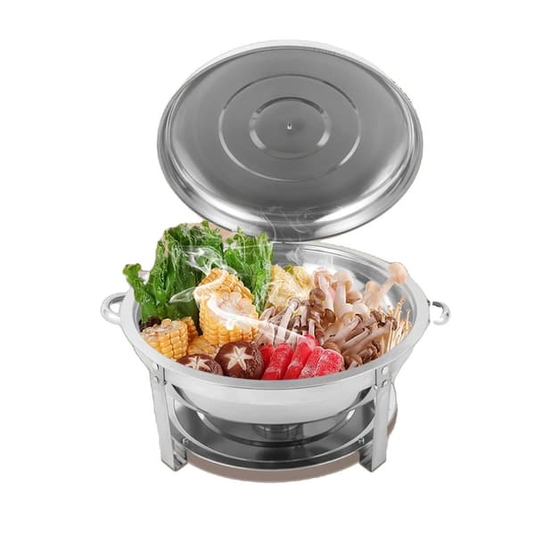 Chafing Dish, 9L Kapacitet, Rustfrit Stål Konstruktion, Ideel til Buffeter