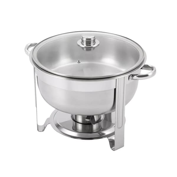 Chafing Dish, 8,5L kapacitet, moderne design, rustfrit stål konstruktion,Sølv