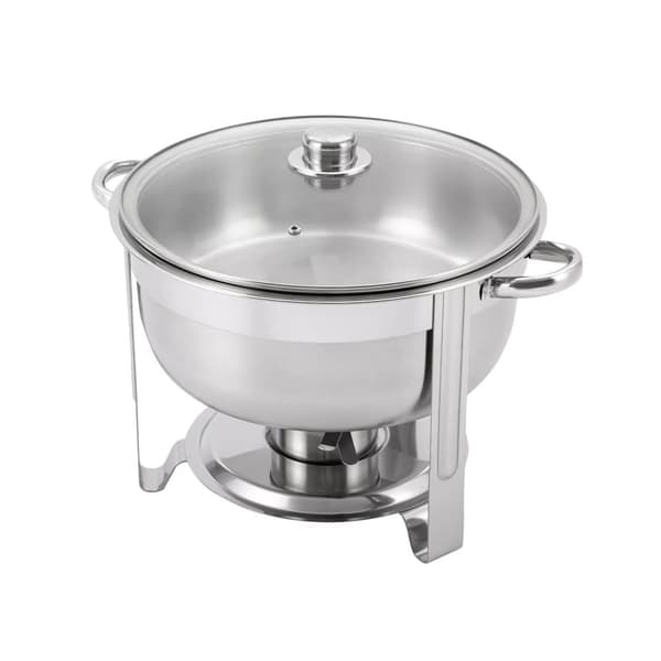 Chafing Dish, 8,5L kapacitet, moderne design, rustfrit stål konstruktion,Sølv