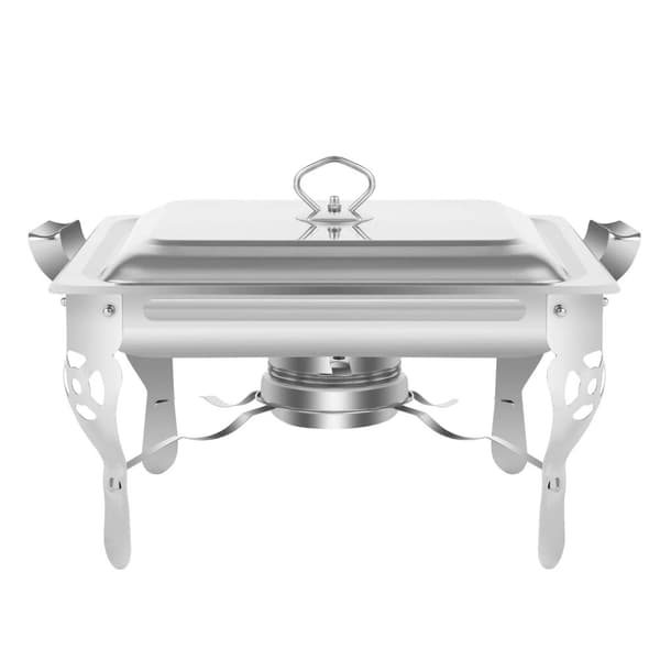 Chafing Dish, 6L kapasiteetti, ruostumaton teräs, moderni muotoilu,Hopea